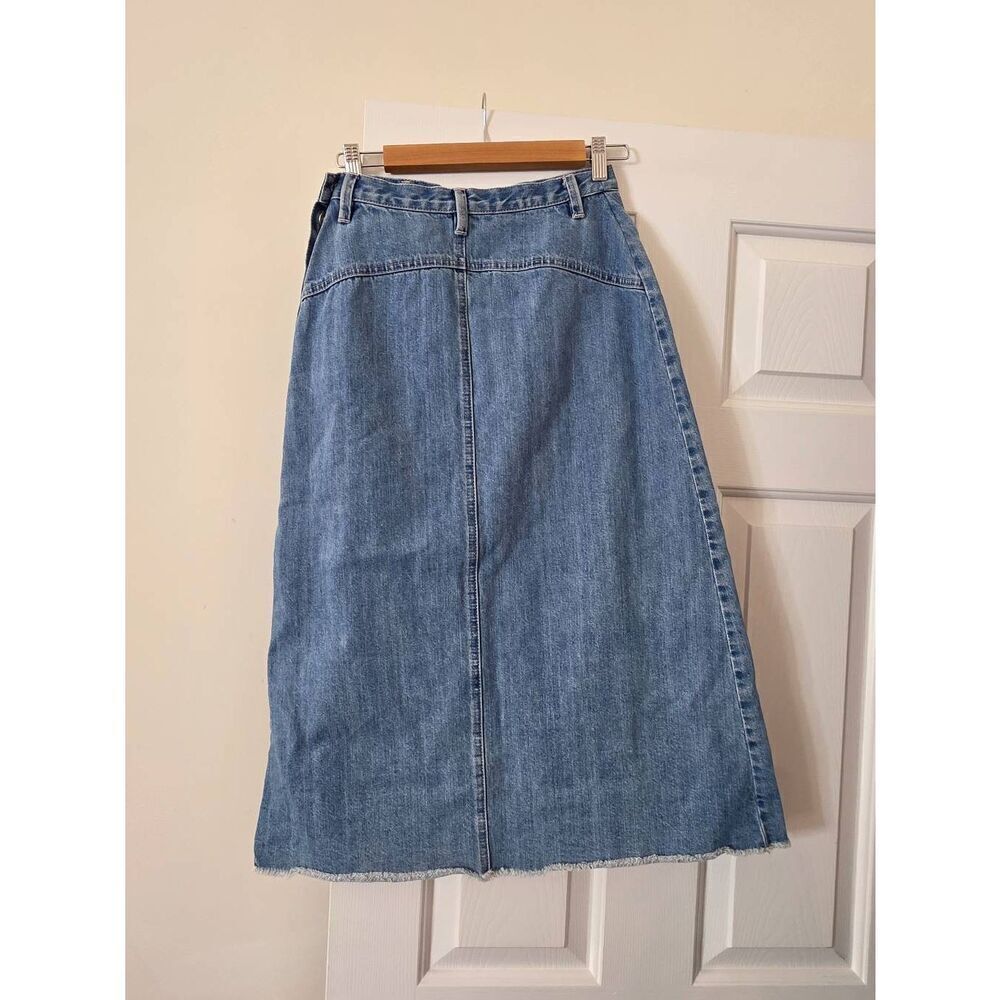 Thakoon Denim Midi Skirt 4 - Picture 7 of 9